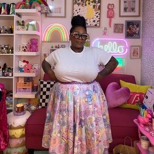 Unique Vintage x Polly Pocket Tiny & Cute Print Berrie Swing Skirt